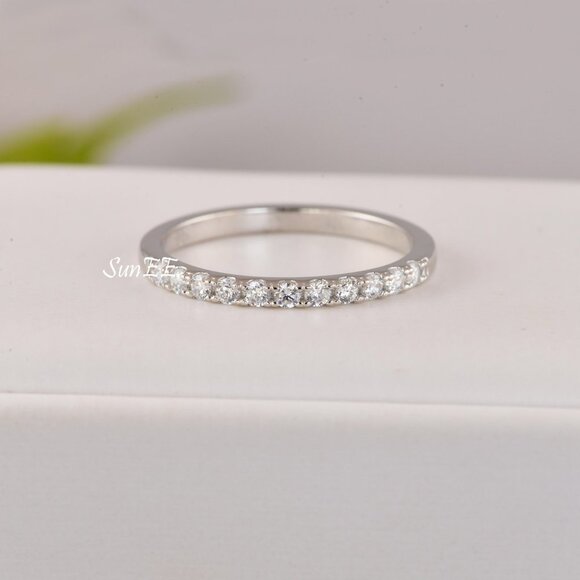 NEW RADIANT DIAMOND CUT WEDDING RINGS ENGAGEMENT RING SET - Picture 10 of 11